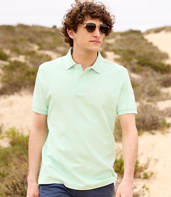 Polo homme Vert Pâle - ANDY II