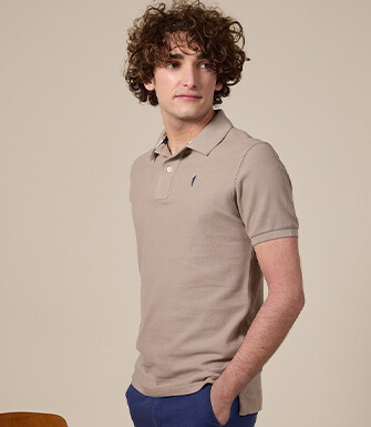 Polo homme Greige - ANDY II