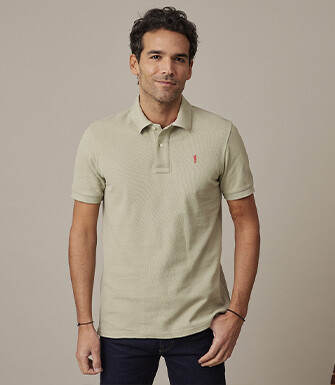 Polo homme Vert Tilleul - ANDY II