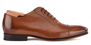 Richelieu homme Châtaigne Patiné semelle cuir - RINGWOOD