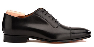 Richelieu homme Noir semelle cuir - RINGWOOD