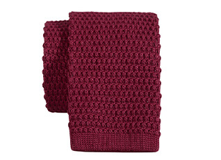 Cravate tricot homme Bordeaux