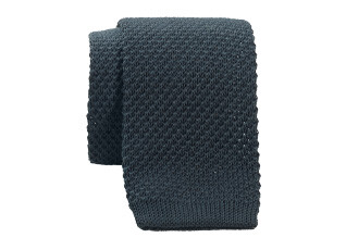 Cravate tricot homme Vert Bouteille