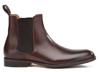Chelsea boots homme Chocolat - DAWSON II PATIN