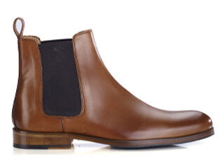 Chelsea boots homme Cognac Patiné - DAWSON II PATIN