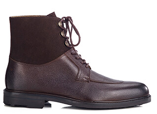 Boots homme Chocolat Grainé - KENT HIGH GOMME COUNTRY
