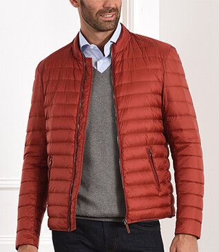 Doudoune légère hiver homme Rouge Cuivré - SVEN