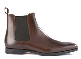 Chelsea boots cuir homme Chocolat - BERGAME PATIN
