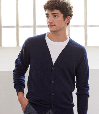 Gilet homme laine Bleu Marine - OWEN II