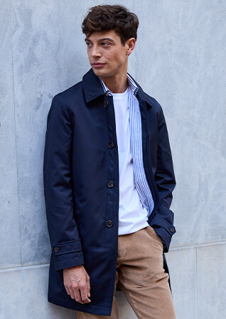 Trench homme Bleu Marine - AURÈLE II