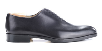 Richelieu homme Noir semelle cuir avec patin - PETER PATIN