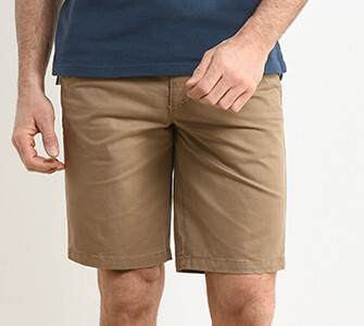 Bermuda chino homme Bronze - BARLOW