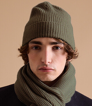 Bonnet laine homme Vert - BENNETH