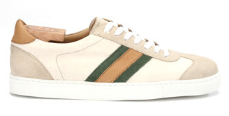 Sneakers homme Velours Beige et Toile - MAYWOOD