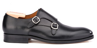 Chaussures homme double boucle Noir - CHIGWELL