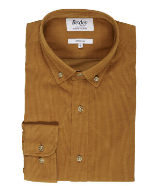 Chemise en velours Caramel - WAYNE