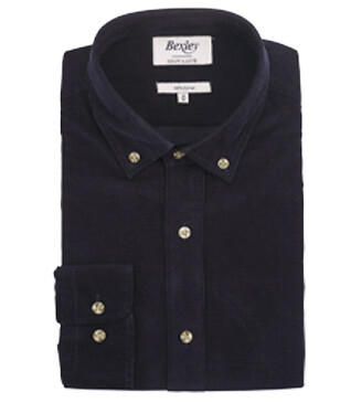Chemise en velours Marine foncé - WAYNE