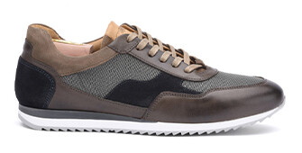 Sneakers homme Marron et Velours Marine - COROWA II