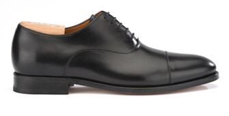 Richelieu homme Noir semelle cuir - WINFORD