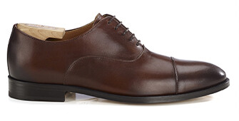 Richelieu homme Cognac Patiné semelle cuir - WINFORD