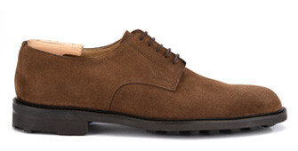 Derbies homme Velours Havane semelle gomme - DOVER GOMME CITY II