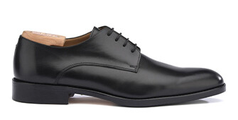 Derbies homme Noir semelle cuir avec patin - PHILIP II PATIN
