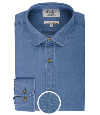 Chemise jean homme Denim - JACQUEMIN