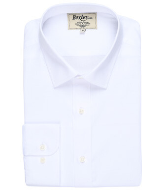 Chemise Blanche en coton - Col français - NORBERTIN