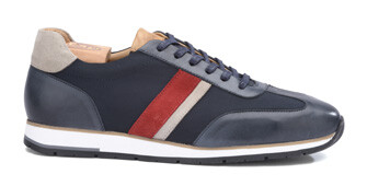 Sneakers homme Navy Patiné et Marine - MELINGA