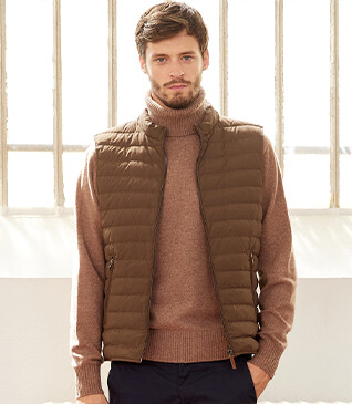 Doudoune sans manches homme Marron - NIELS II