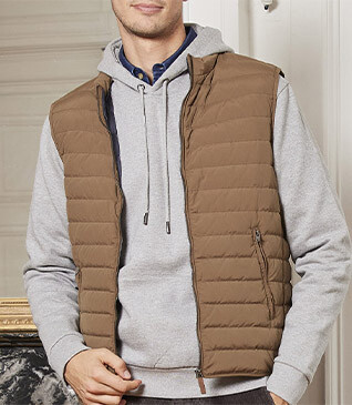 Doudoune sans manches homme Caramel - NIELS II