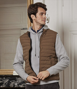 Doudoune sans manches homme Caramel - NIELS II