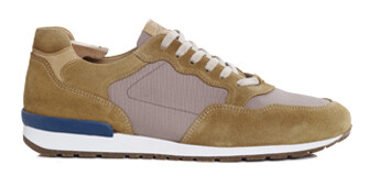 Sneakers homme Velours Camel - CANBERRA II