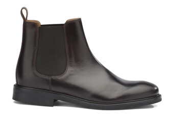 Chelsea boots cuir pull up homme Chocolat - FANGLER GOMME CITY