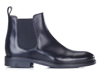 Chelsea boots cuir homme Noir - FANGLER GOMME CITY