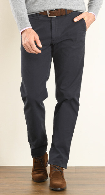 Pantalon chino homme Marine - JERRY II