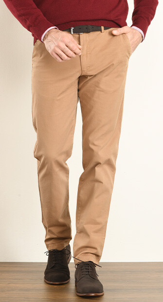 Pantalon chino homme Camel - JERRY II