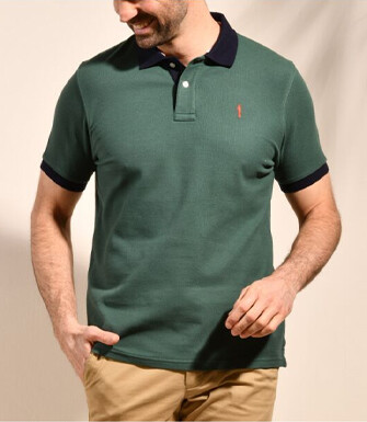 Polo Vert Foncé et Marine homme - ARDLEY
