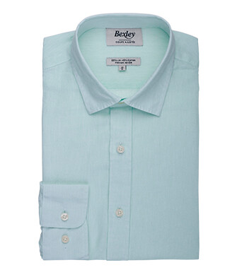 Chemise Homme Chambray Vert Pâle - SILBERT