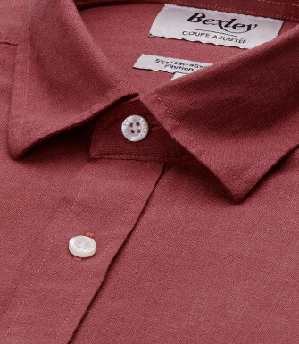 Chemise Homme Chambray Rouille - SILBERT