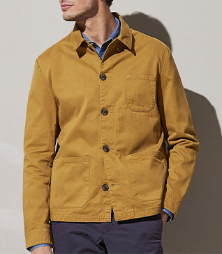 Veste coton homme Caramel - FÉLICIEN