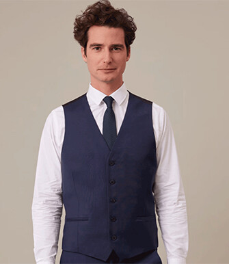 Gilet de costume homme Bleu pétrole - LAZARE