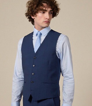 Gilet de costume homme Bleu pétrole - LAZARE