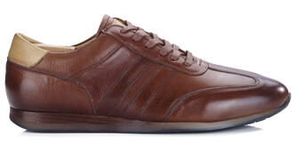 Sneakers homme Chocolat patiné - BOCKARA