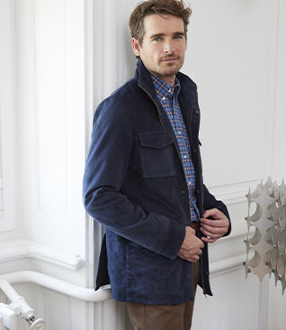 Veste en cuir homme Marine II - FULBERT