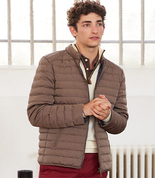 Doudoune hiver homme légère Marron Clair - SVEN III
