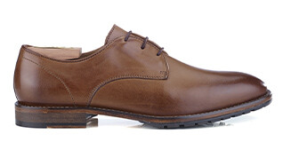 Derby homme Noisette patiné - EASTLING PATIN