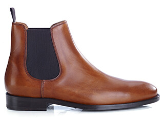 Chelsea boots cuir homme Gold Patiné - ALDERTON GOMME