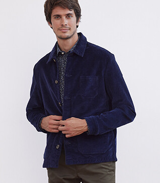 Veste velours homme Bleu Indigo - FIDÉLIEN