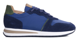 Sneakers homme Velours Navy et Vert - MURTOA